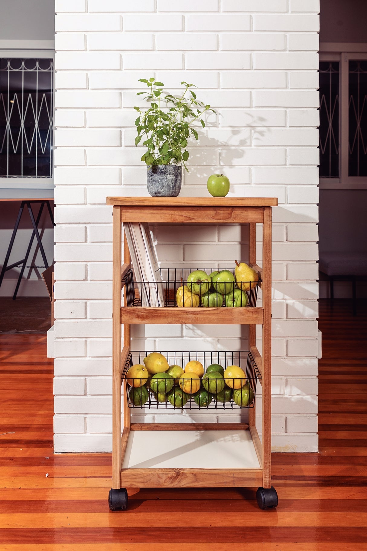 Churrasco Teak Wood Barbecue Cart