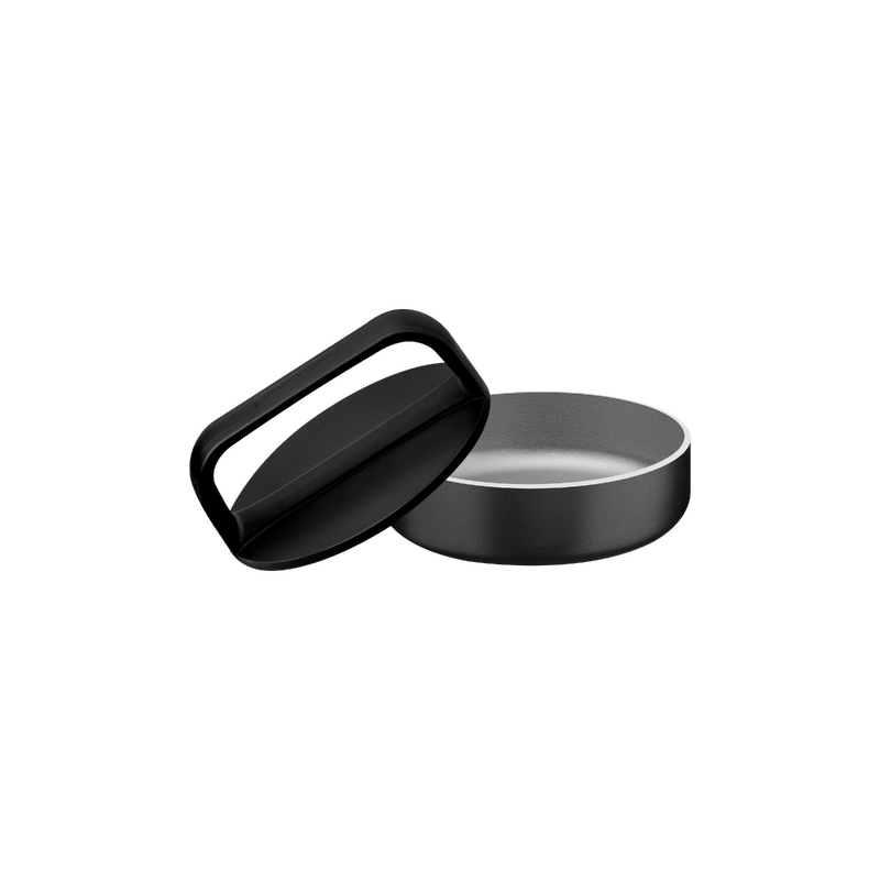 Churrasco Black Burger Hamburger Press in Black Polyprolylene with Aluminum Base