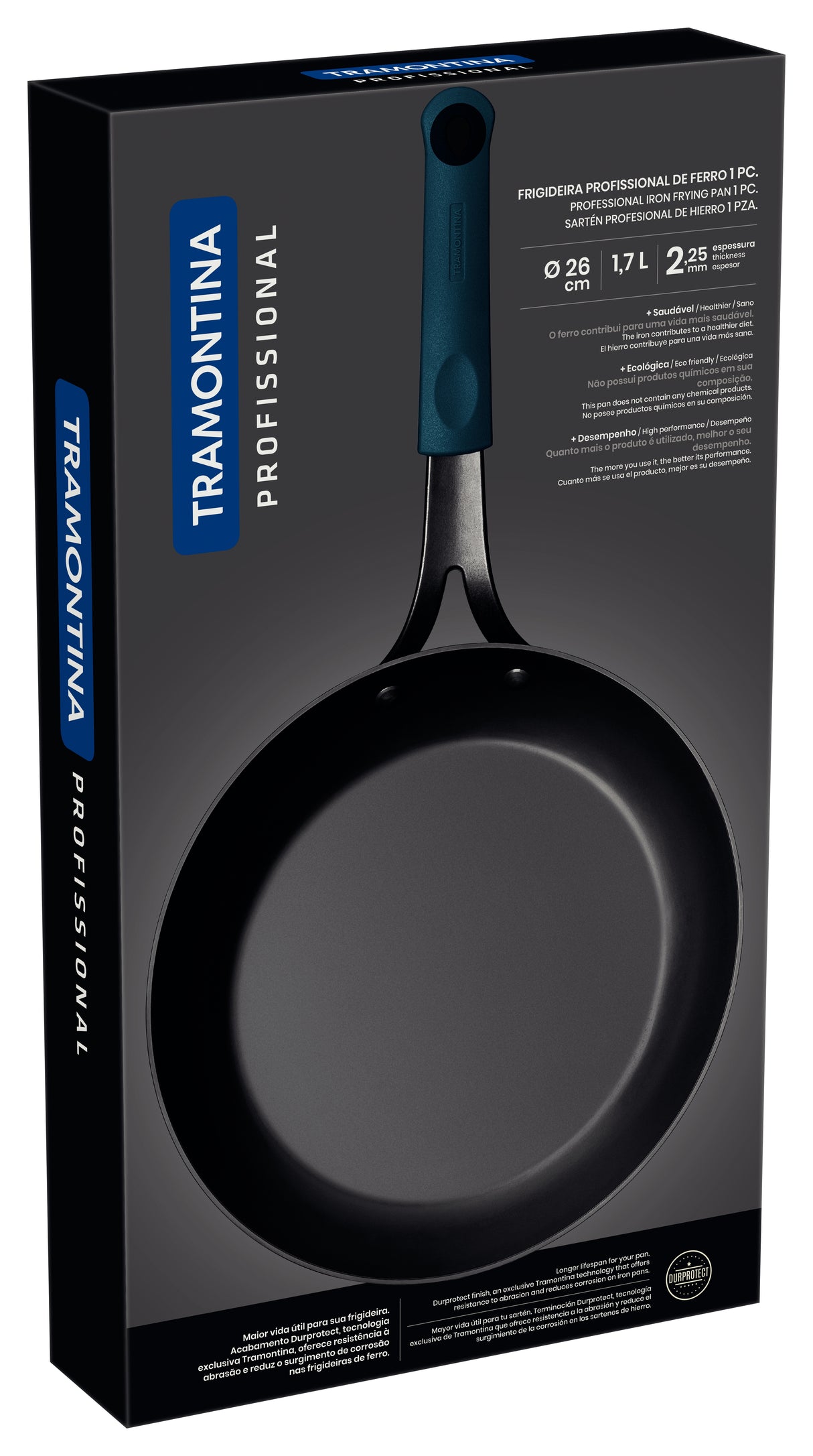 Professional Iron Frying Pan, 26cm, 1.7L