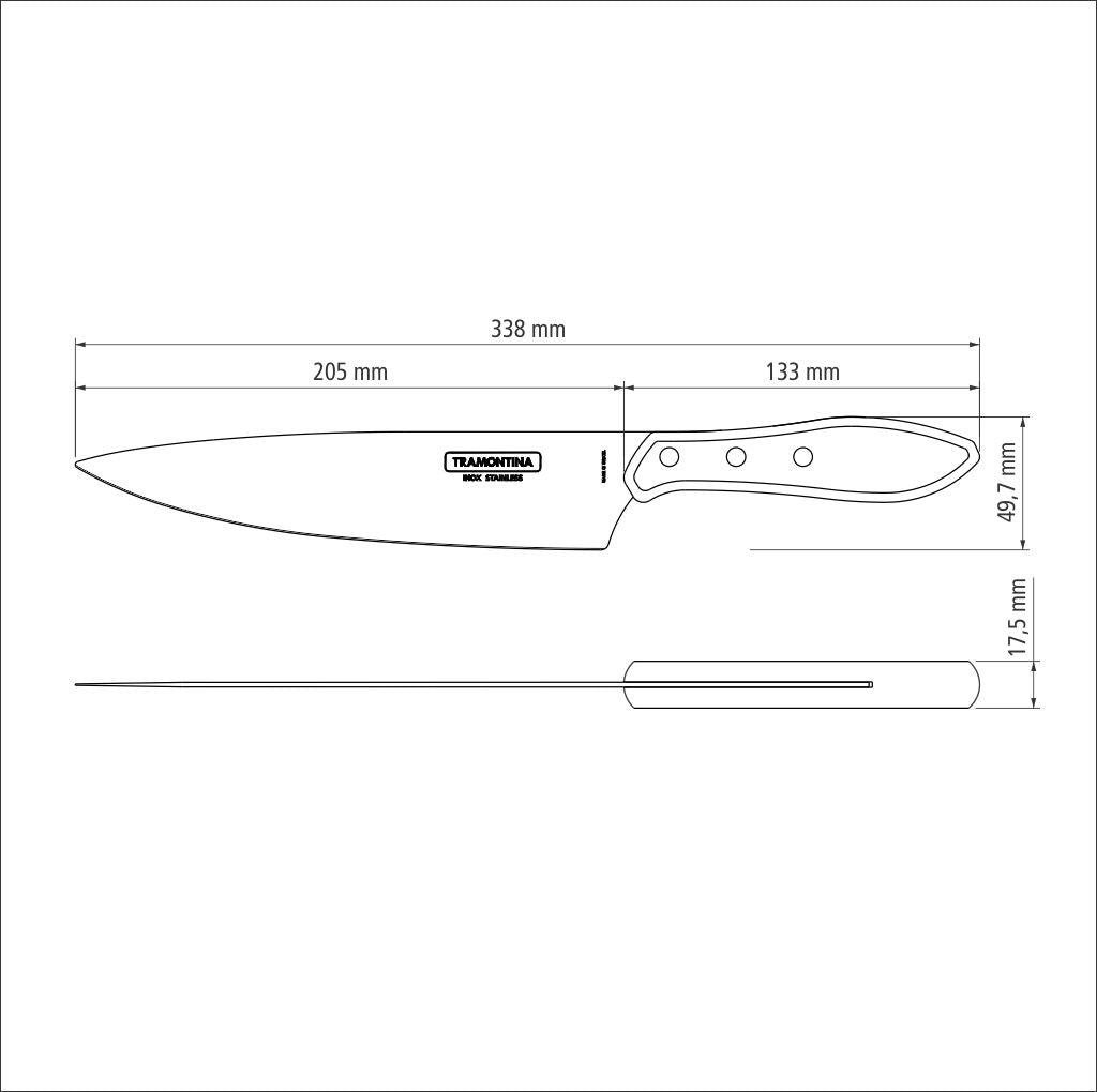 Churrasco Polywood Meat Knife, 8"