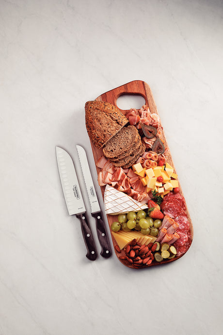 3-Piece Polywood Charcuterie Set - Brown - FSC Certified
