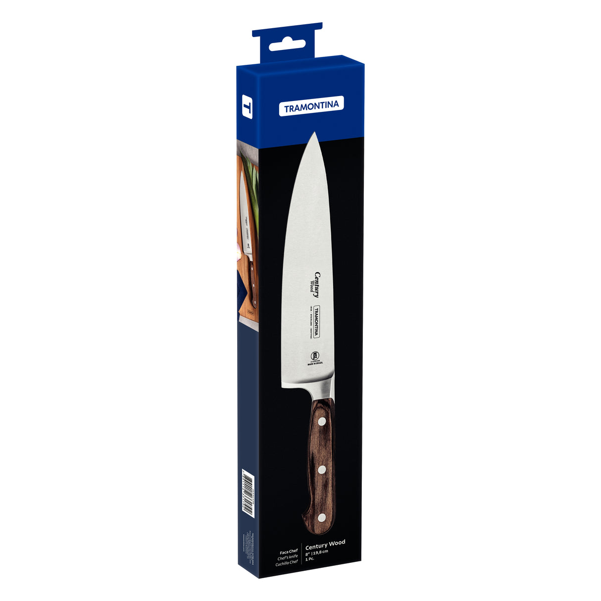 Century Wood Forged Chef's Knife, 8"
