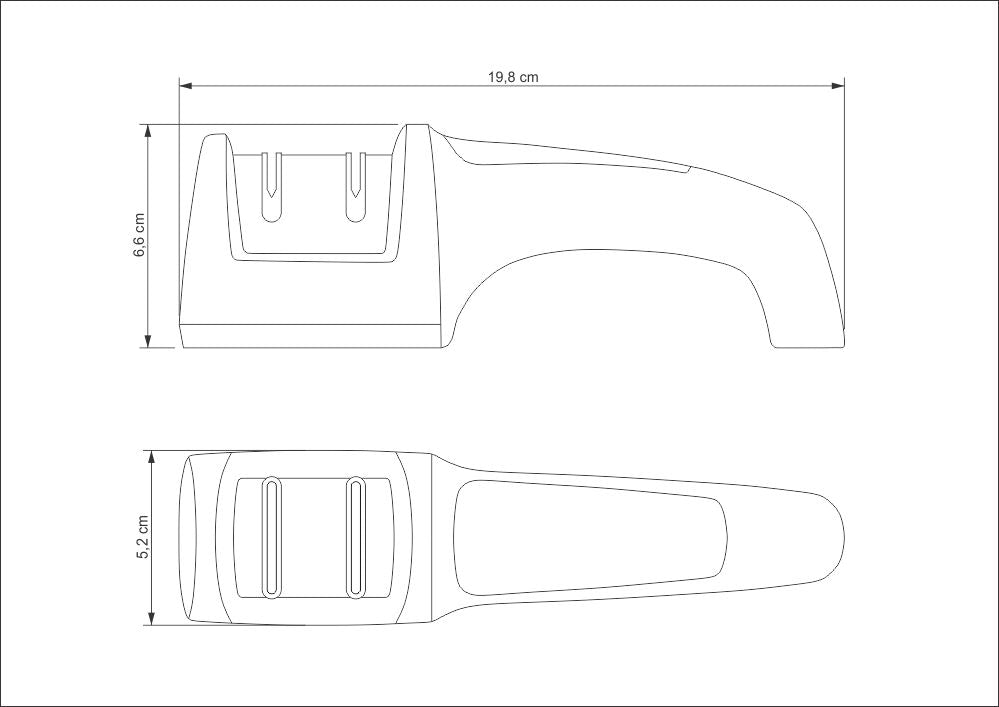 Profio Diamond Double-Sided Knife Sharpener