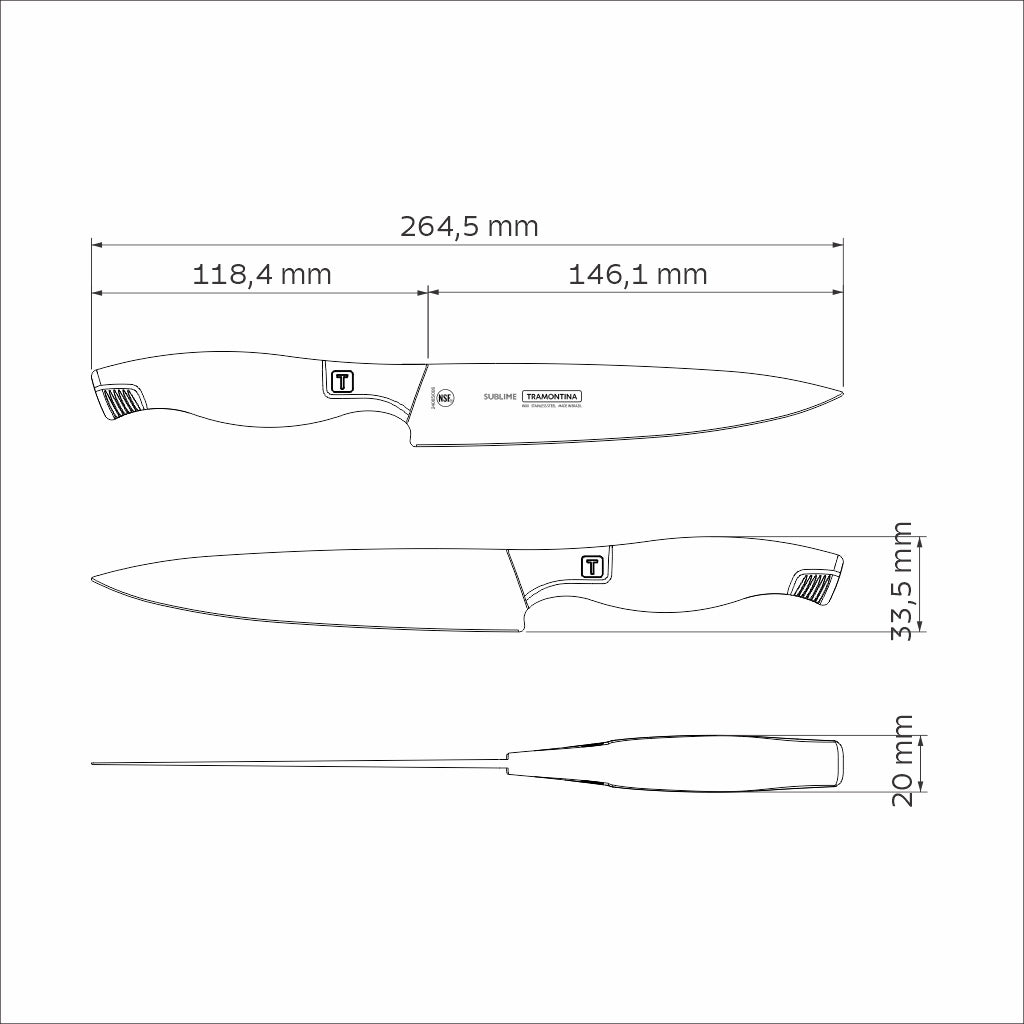 Sublime Utility Knife, 6"