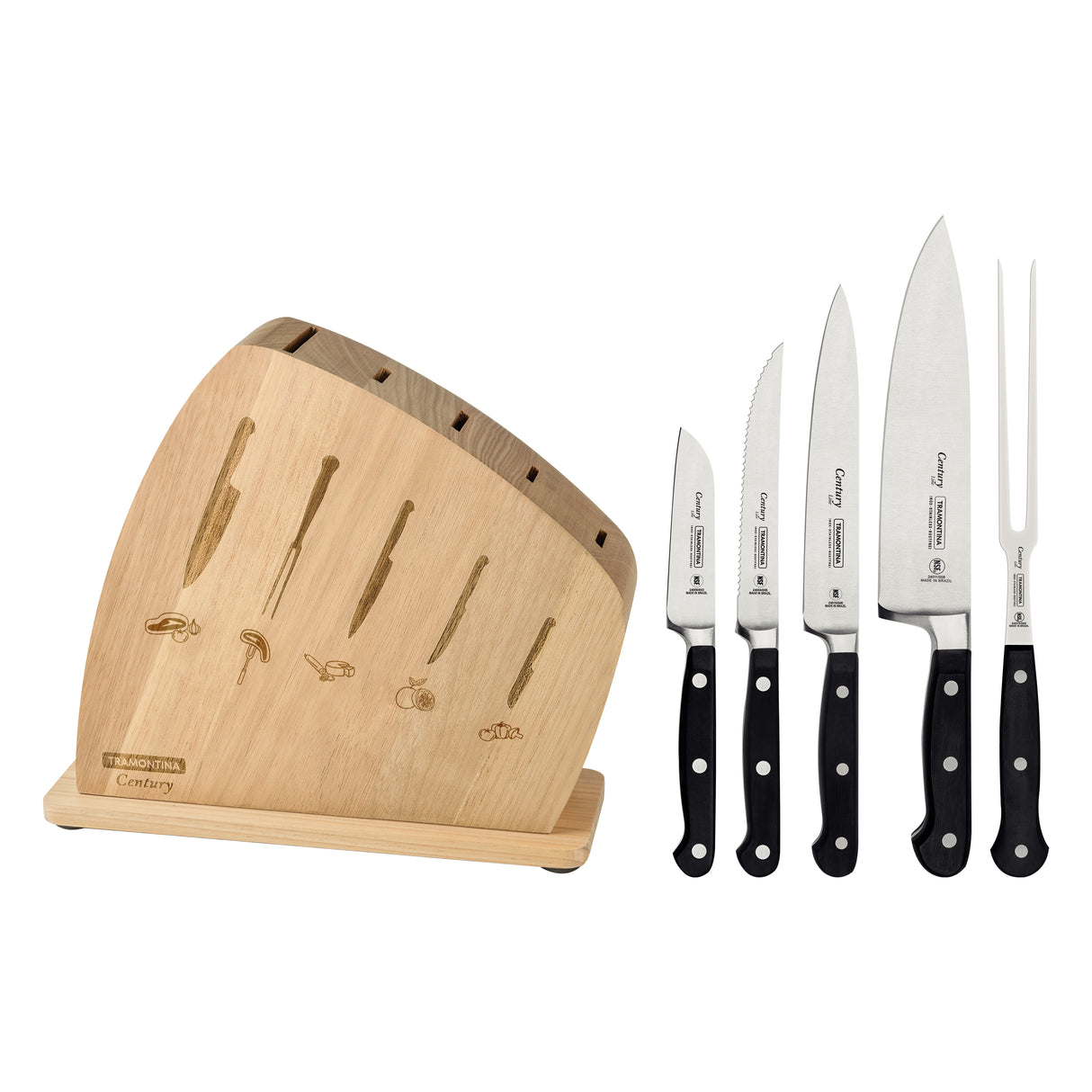 6-Piece Century Forged Knife Block