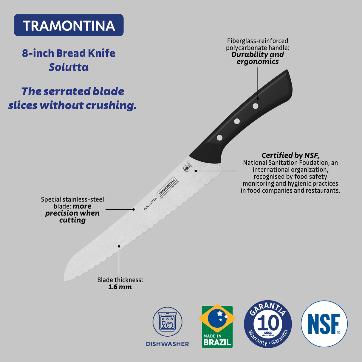 Solutta 8" Bread Knife