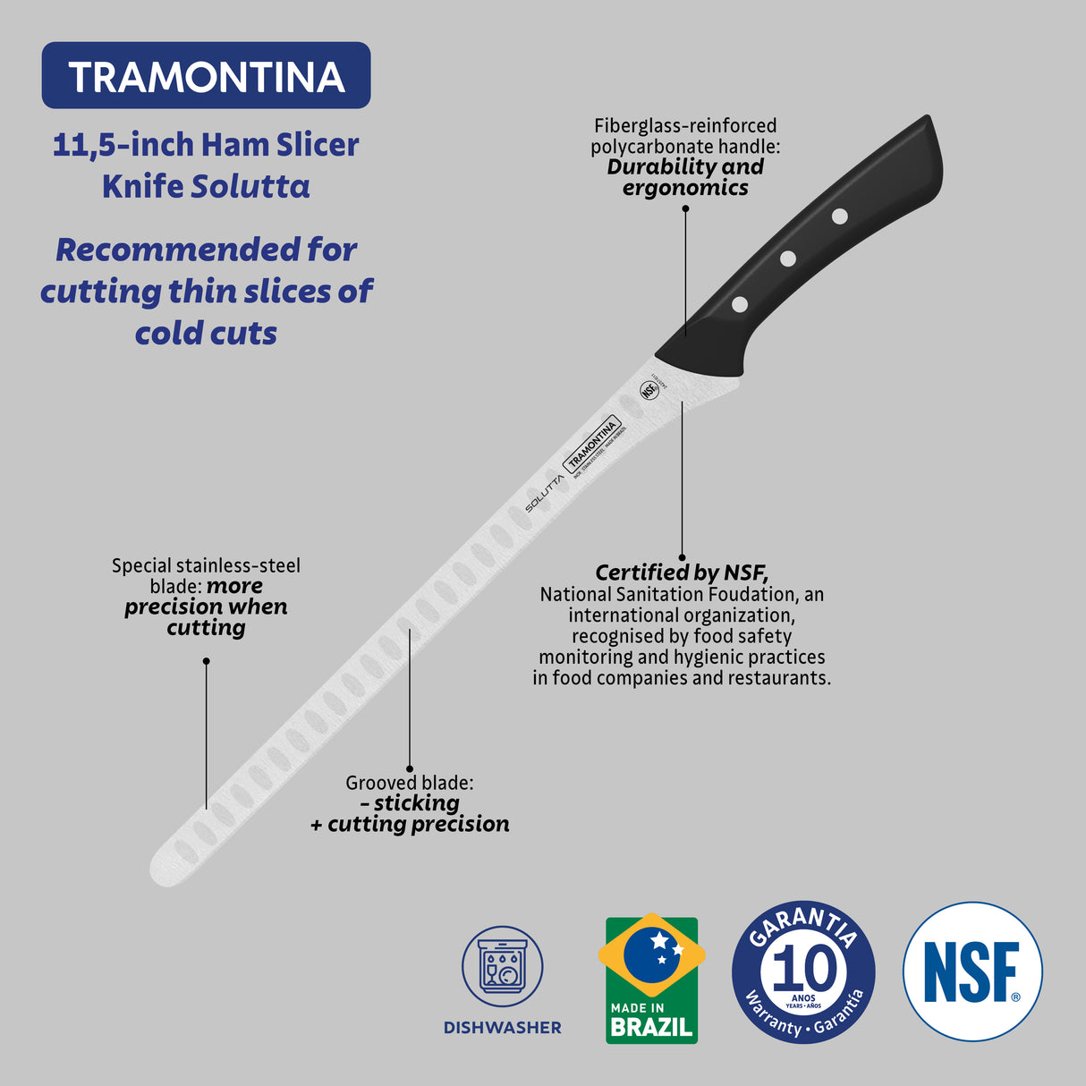 Solutta 11.5" Ham Knife