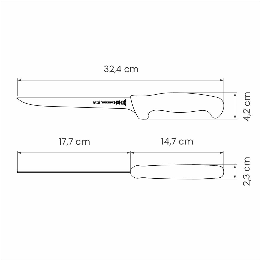 Professional Master Black Boning Knife, 7"