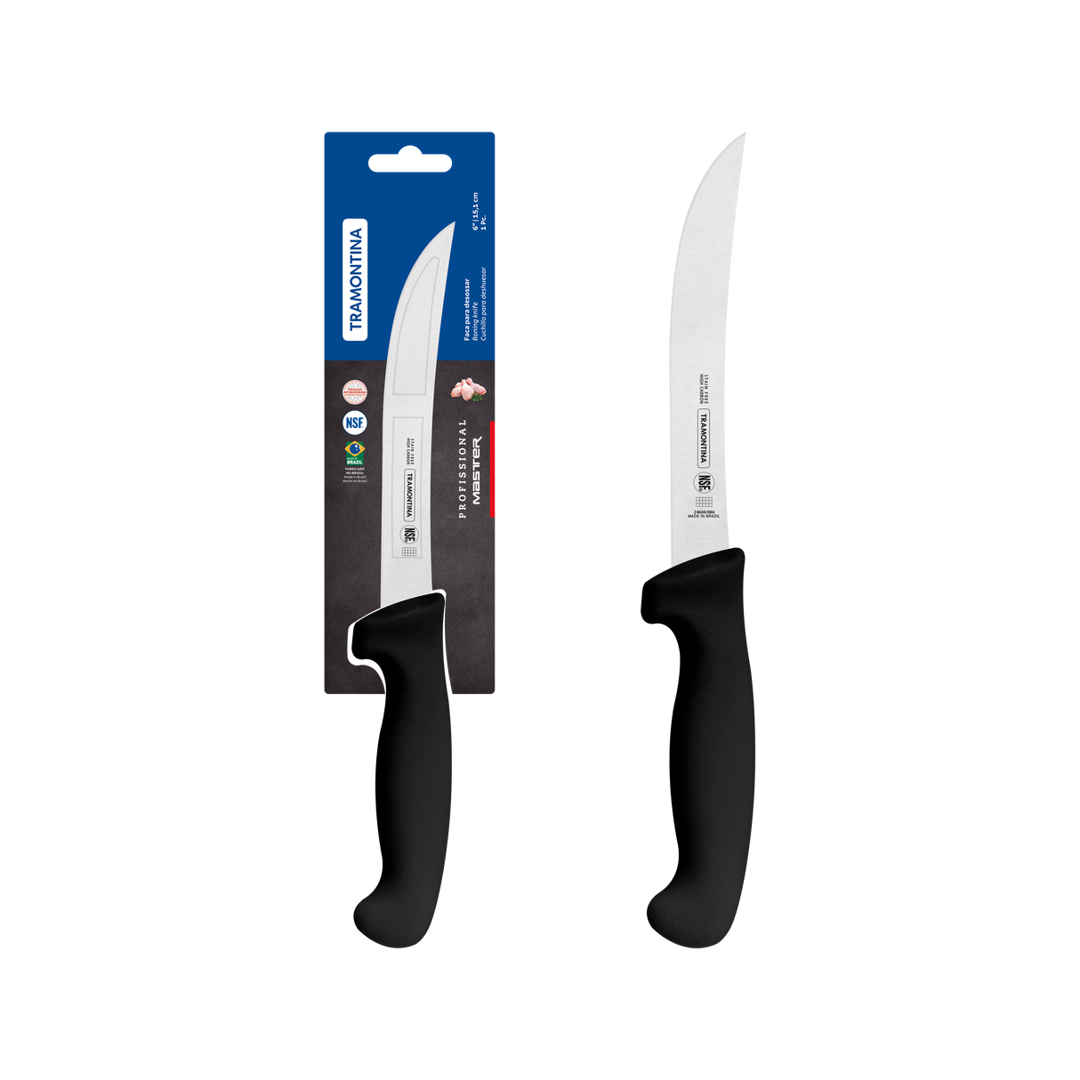 Professional Master Black Boning Knife, 6"