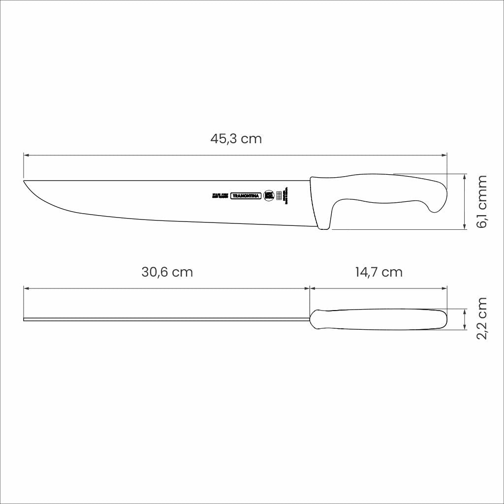 Professional Master Black Meat Knife, 12"