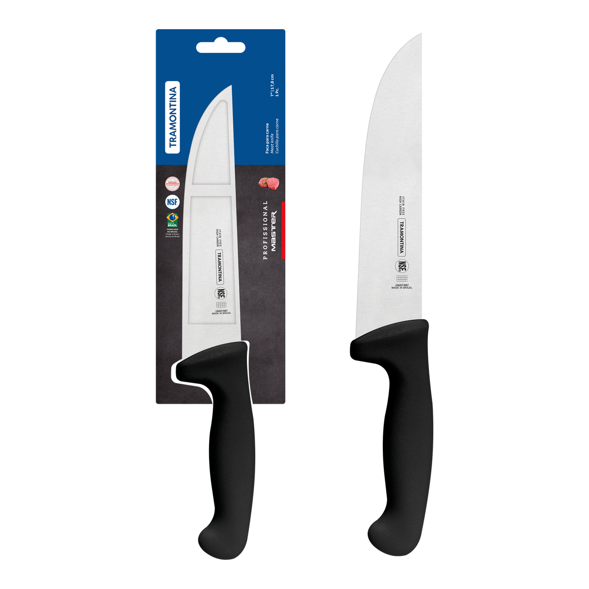 Professional Master Black Meat Knife, 7"