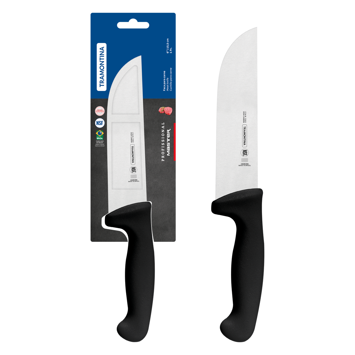 Professional Master Black Butcher Knife, 6"