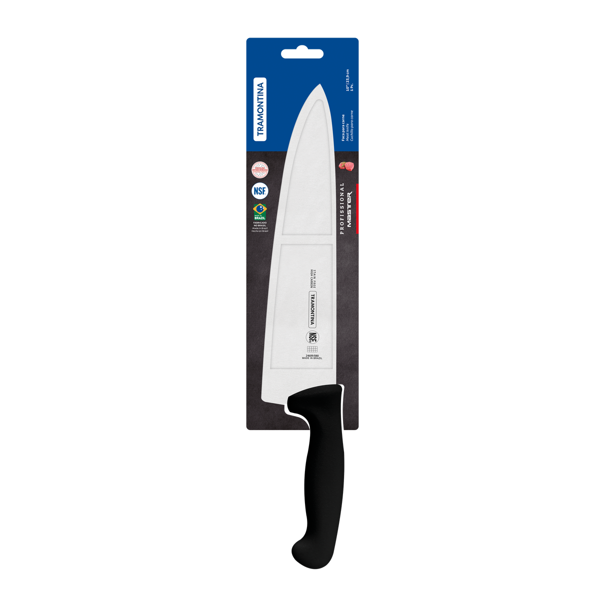 Professional Master Black Cooks Knife, 10"