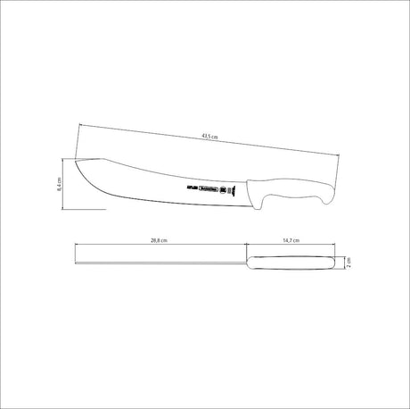 Professional Meat Knife, 12"