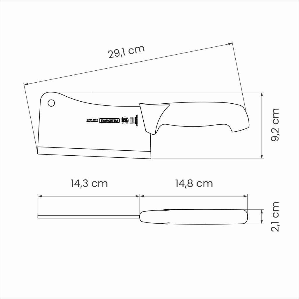Professional Master Black Cleaver, 6"