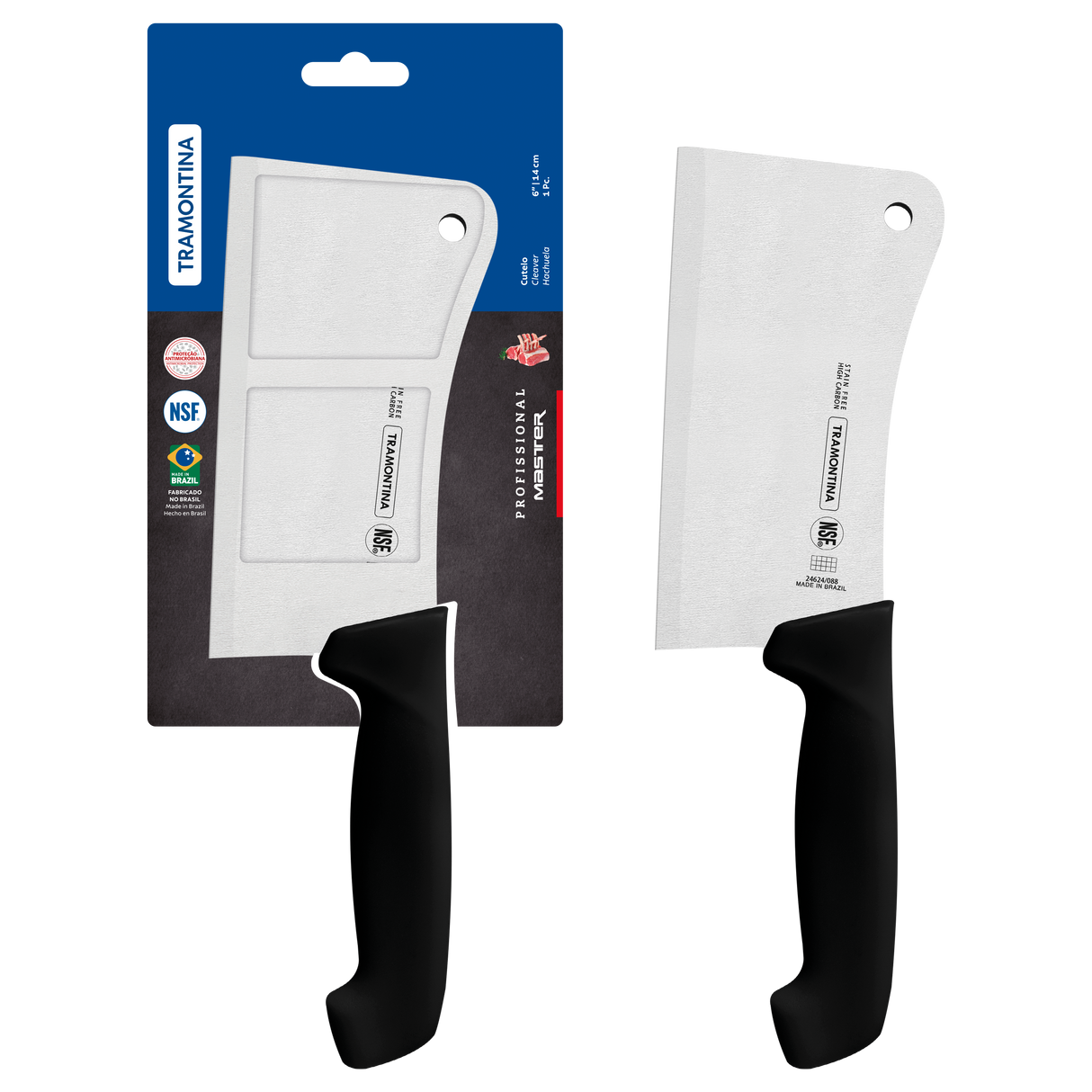 Professional Master Black Cleaver, 6"