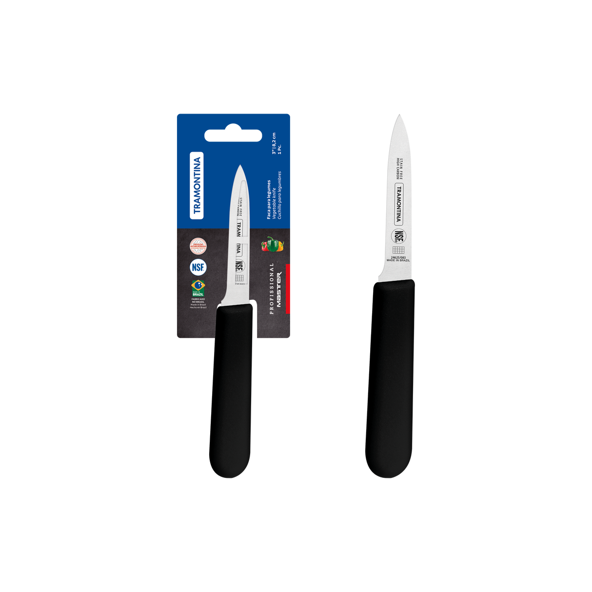 Professional Master Black Paring Knife, 3"