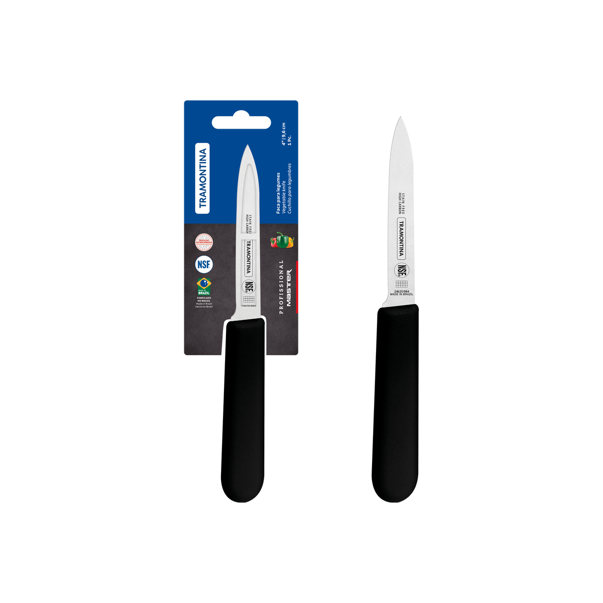 Professional Master Black Paring Knife, 4"