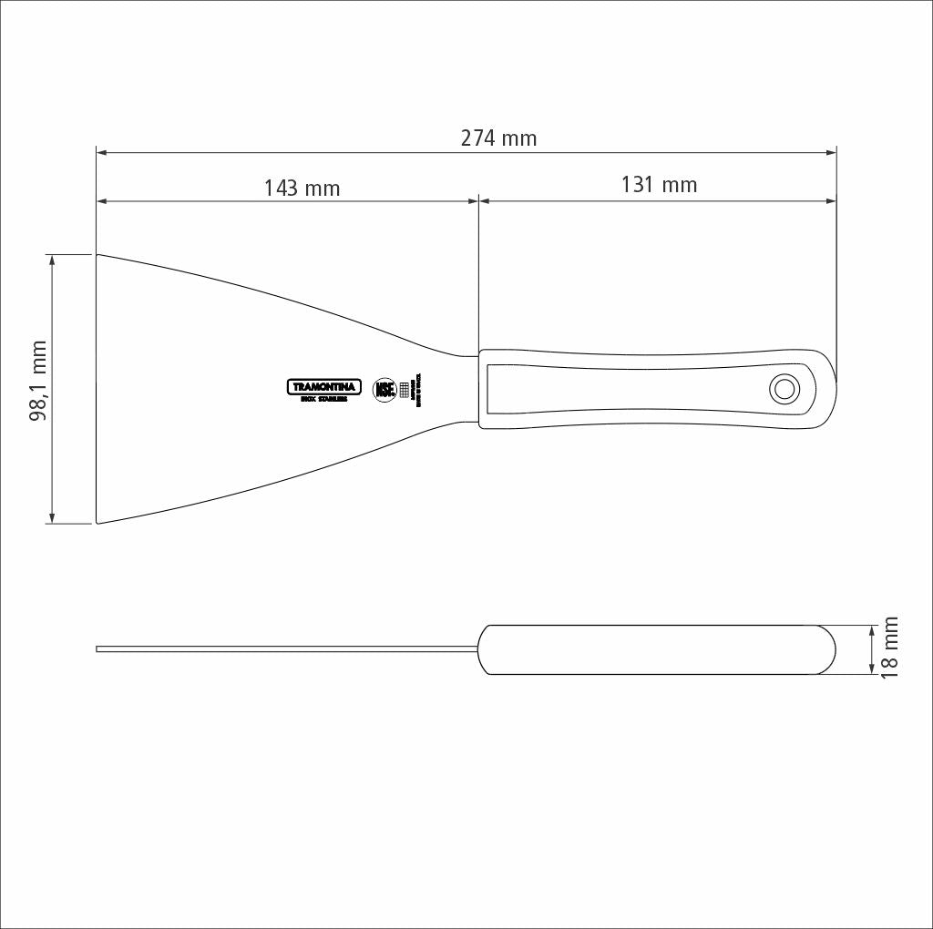 Professional Bench Scraper, 5x4"