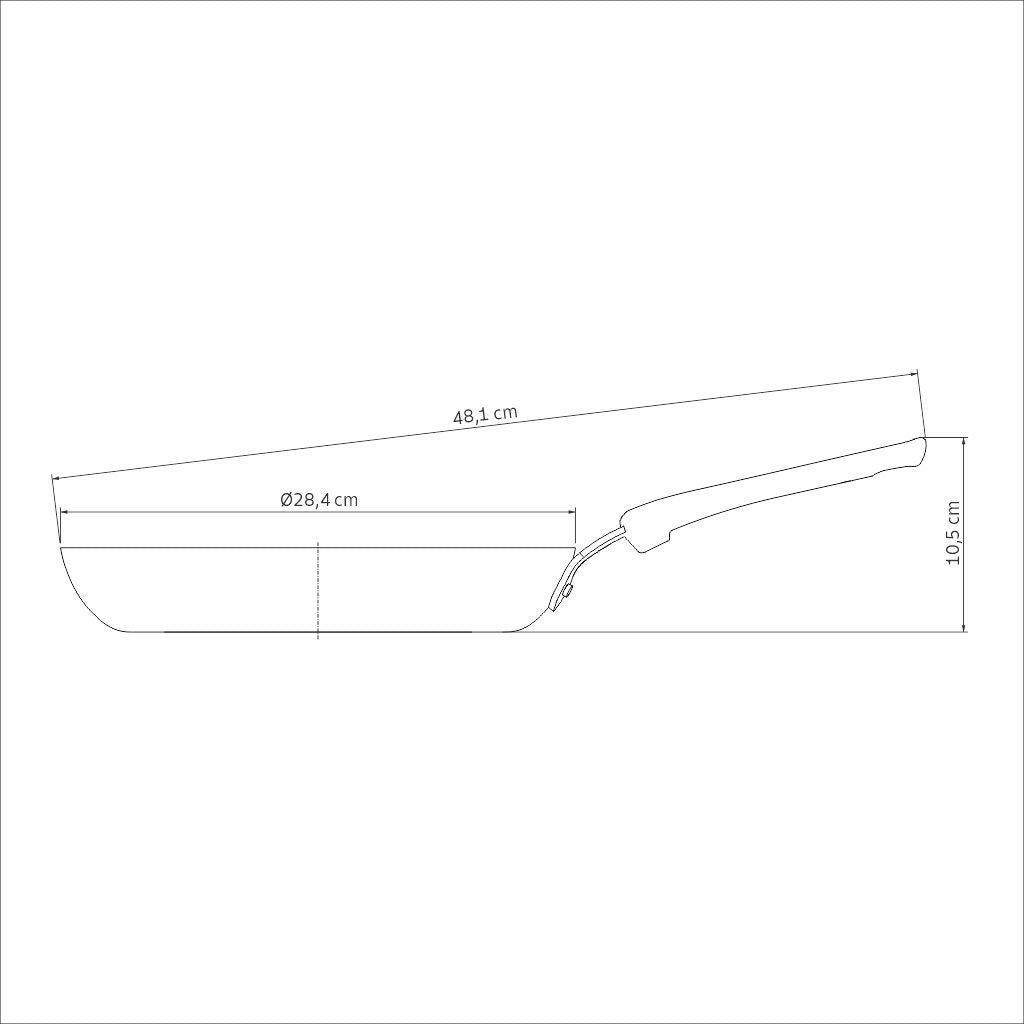 Tunis Aluminium Ceramic Frying Pan - 28cm, 2.3L