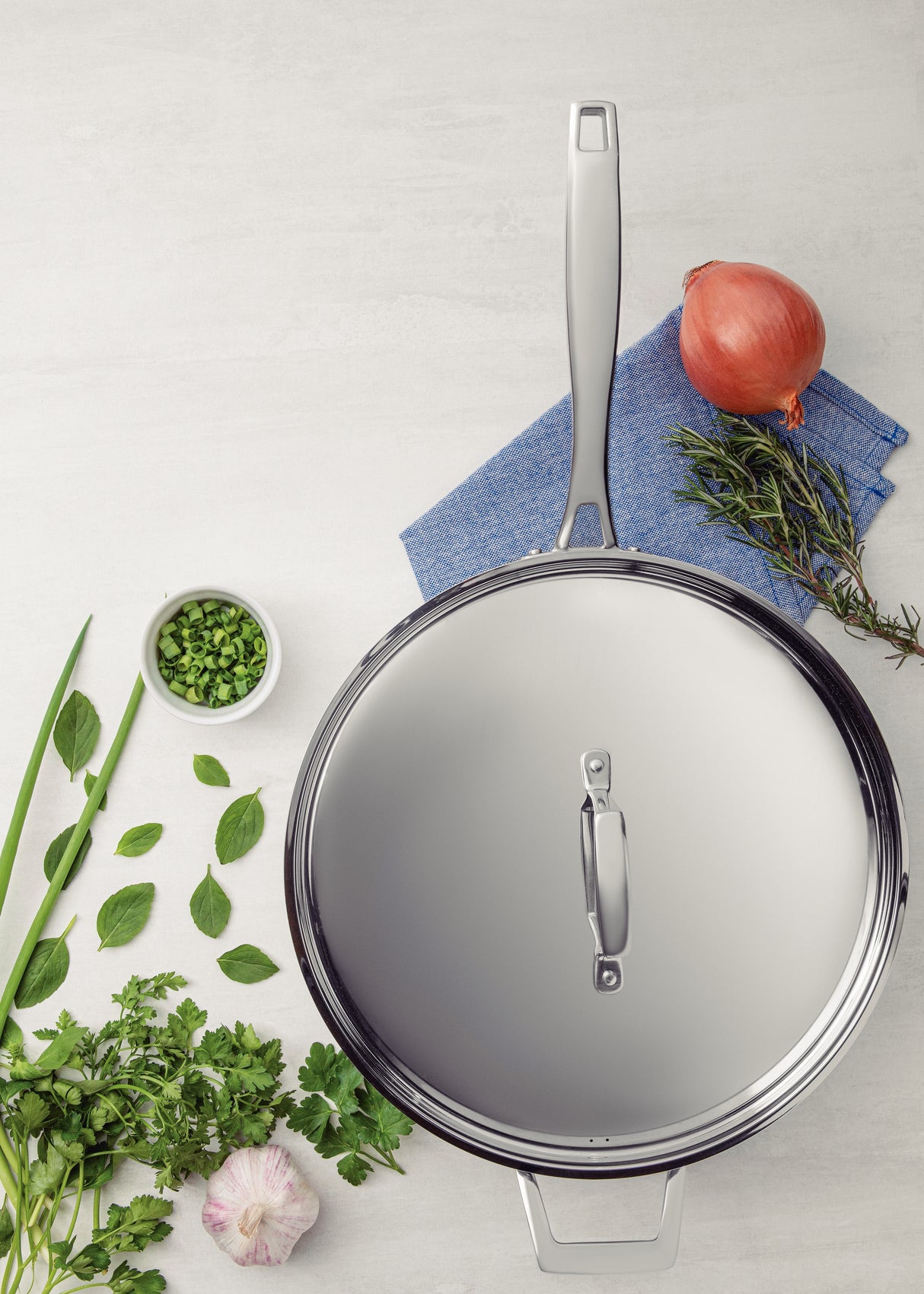 Grano Try-Ply Clad Stainless Steel Sauté Pan, 30cm, 5.6L