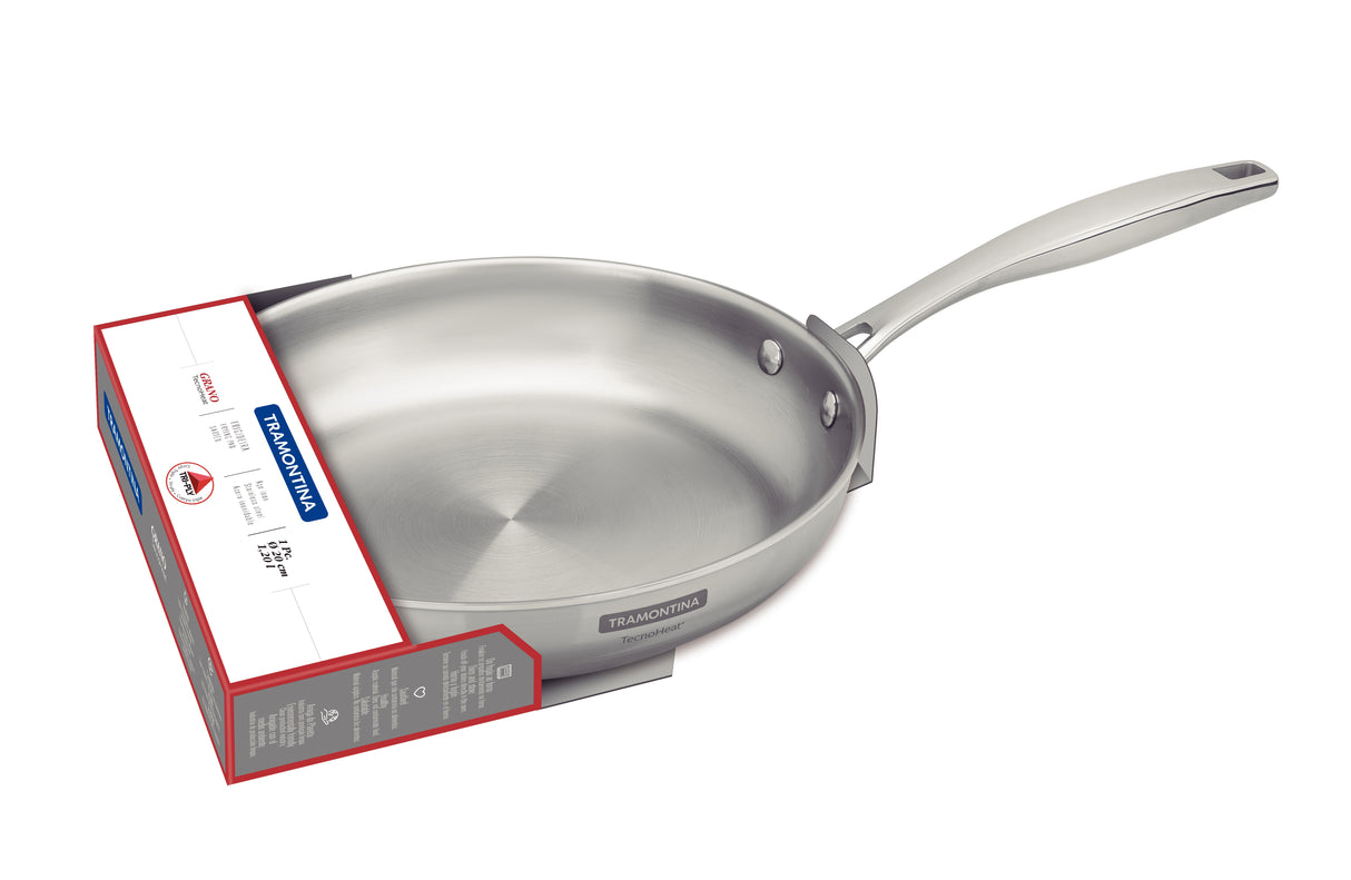 Grano Try-Ply Clad Stainless Steel Frying Pan, 20cm 1,2L
