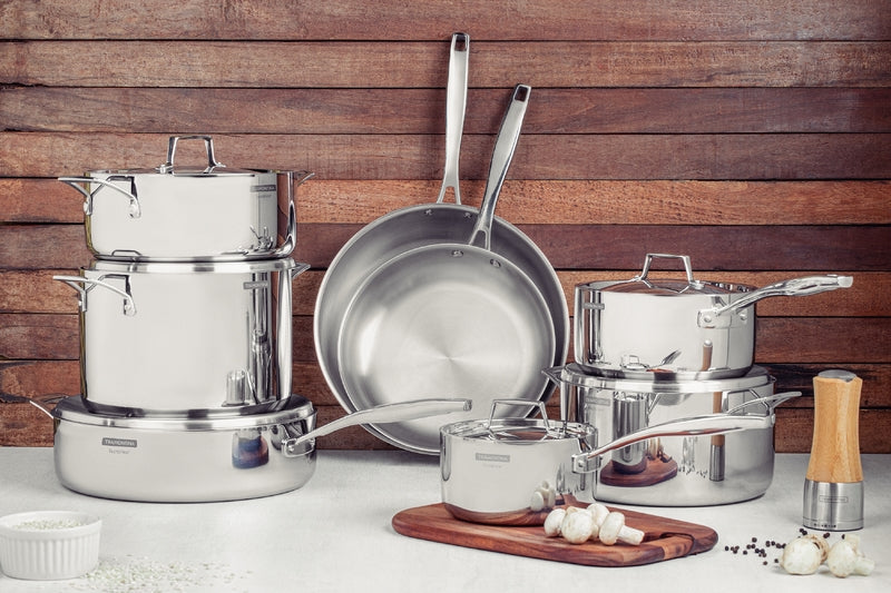 Grano Try-Ply Clad Stainless Steel Frying Pan, 26cm, 2.2L