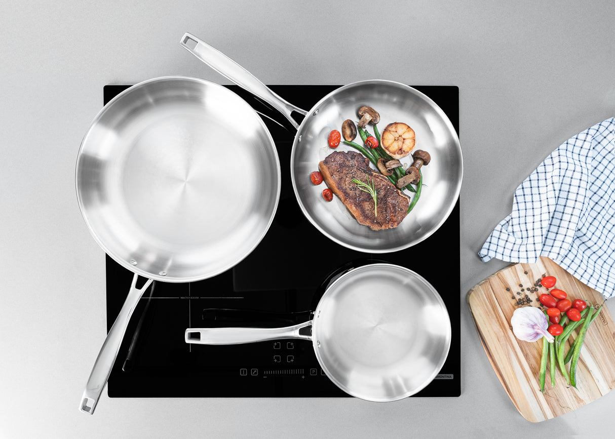 Grano Try-Ply Clad Stainless Steel Frying Pan, 30cm, 3,4L