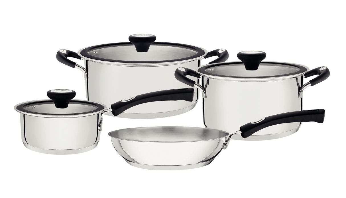 Solar Stainless Steel 4-Piece Cookware Set