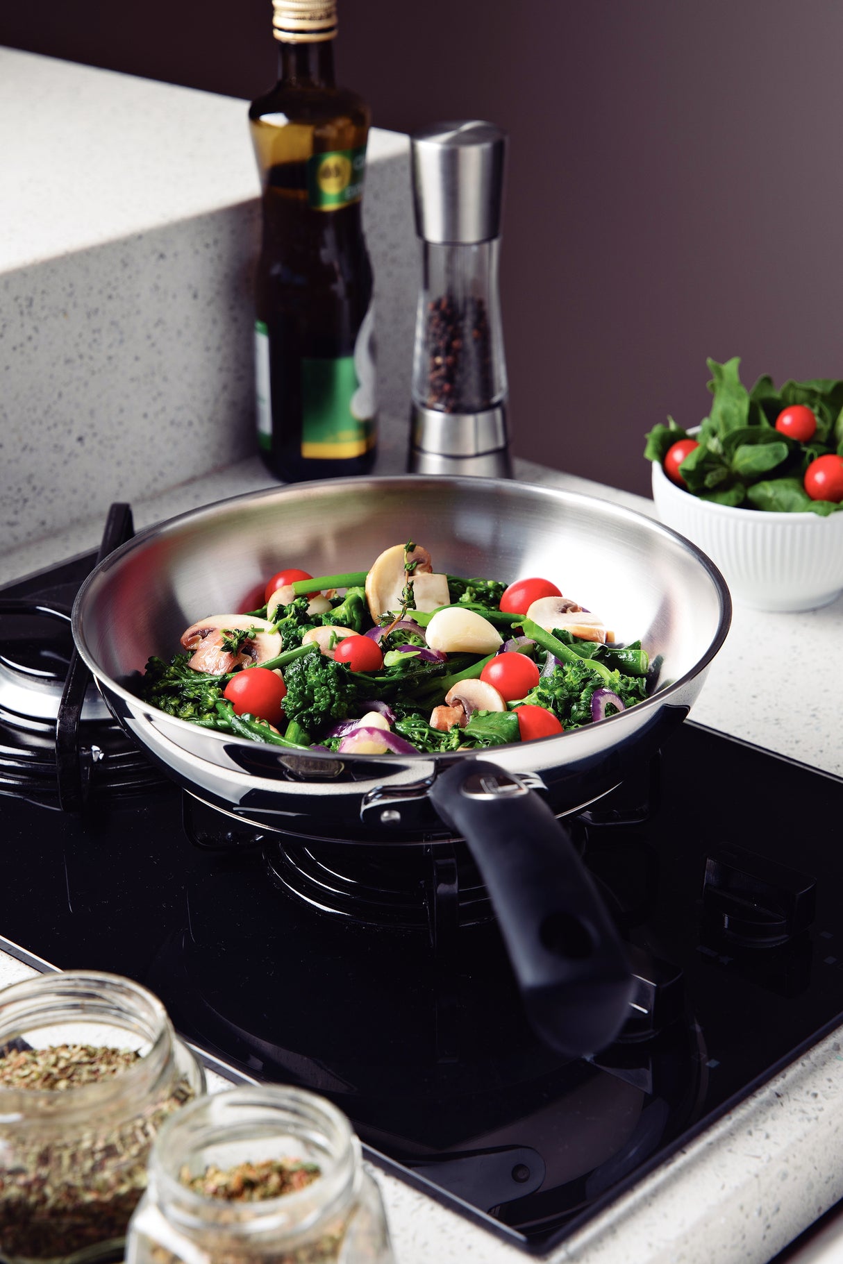 Solar Stainless Steel 4-Piece Cookware Set