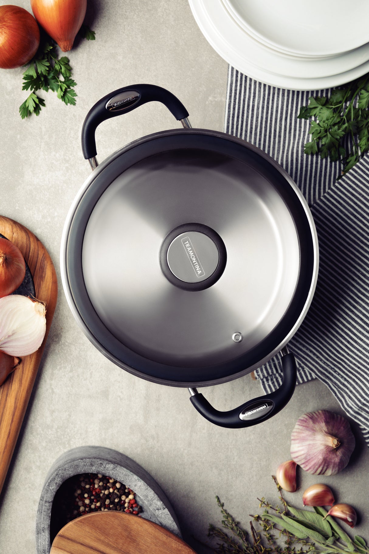 Solar Stainless Steel 4-Piece Cookware Set