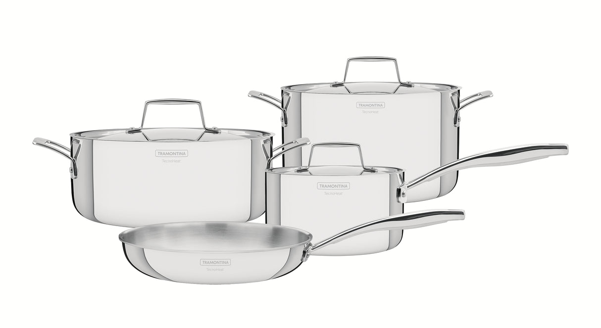 Grano Try-Ply Clad Stainless Steel 4-Piece Cookware Set