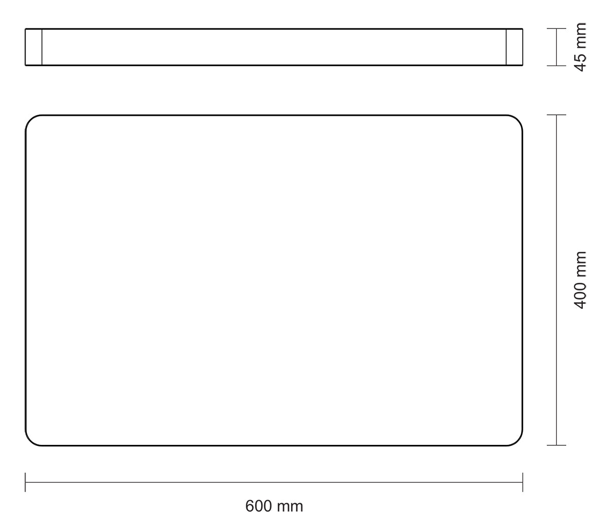 End Grain Butcher Block 60cm x 40cm x 4.5cm