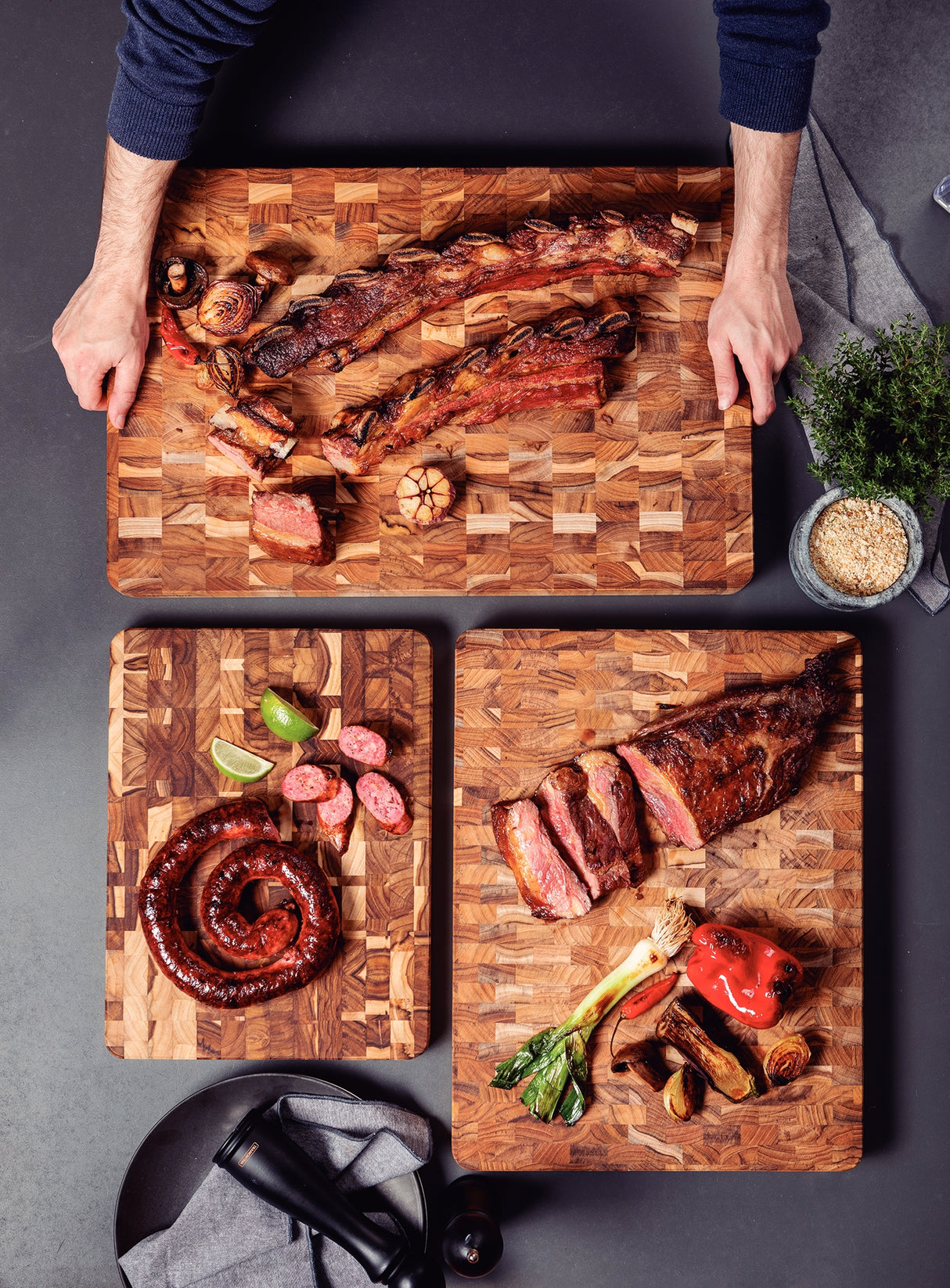 End Grain Butcher Block 60cm x 40cm x 4.5cm