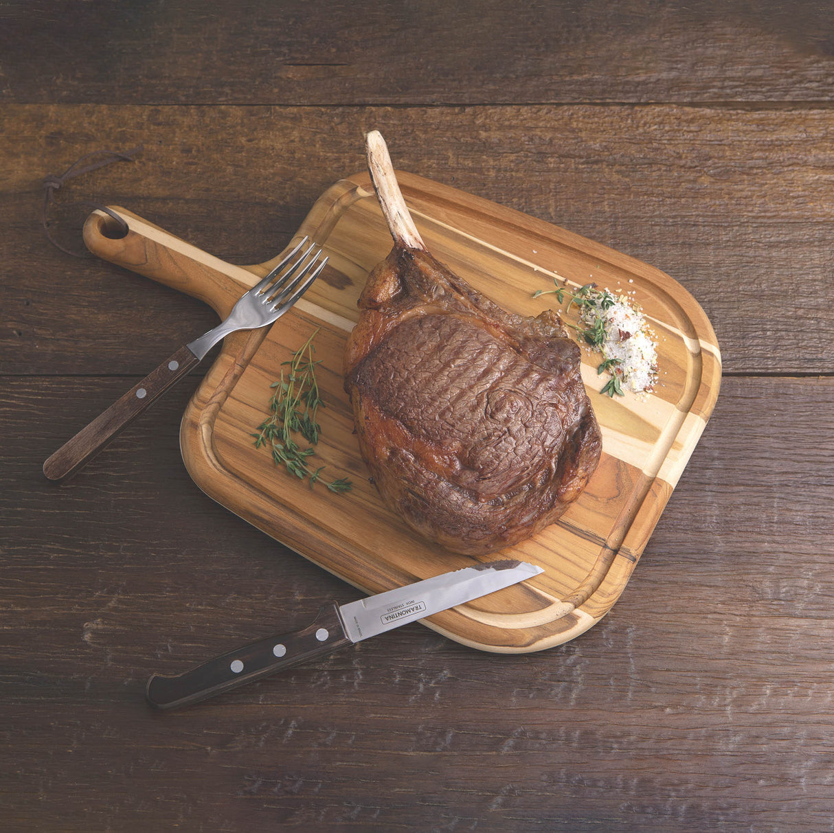 Provence Teak Wood Steak Board, 40x27cm