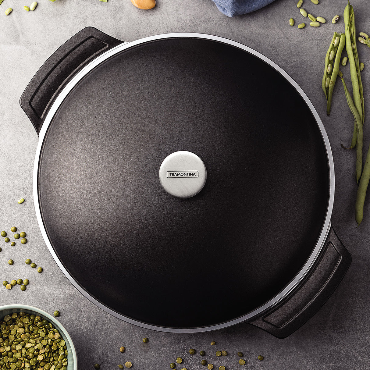 Lyon Black Frying Pan, 32cm, 4.3L