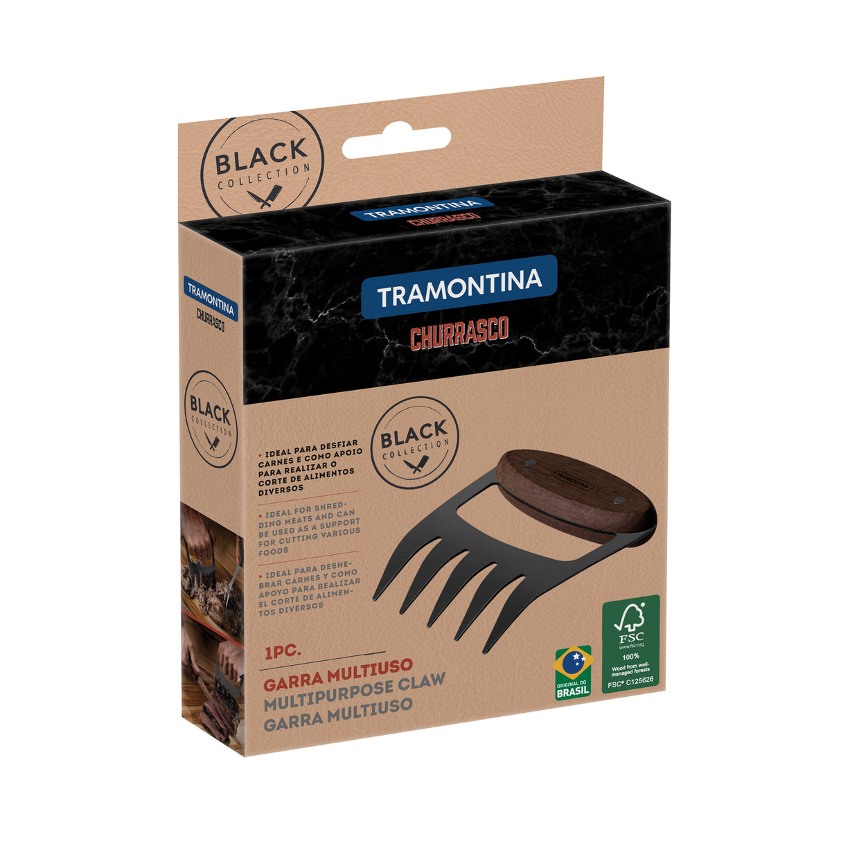 Churrasco Black FSC Certified Barbecue Claw