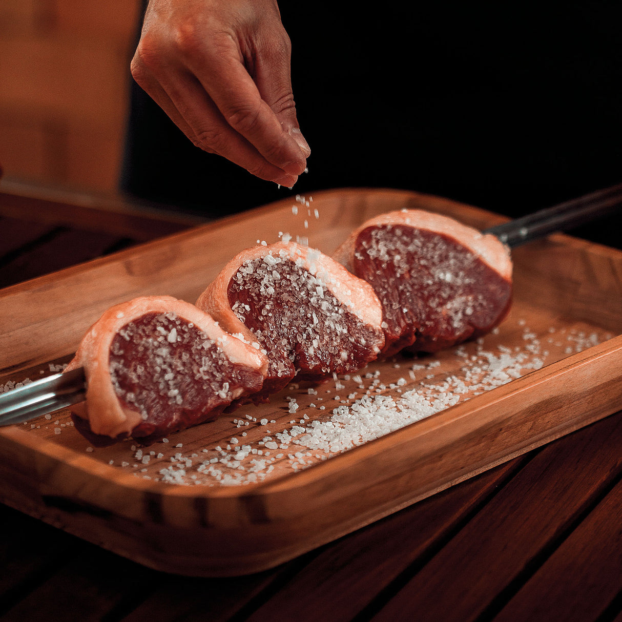 Churrasco 4-Piece Single Prong Skewer Bundle, 95cm