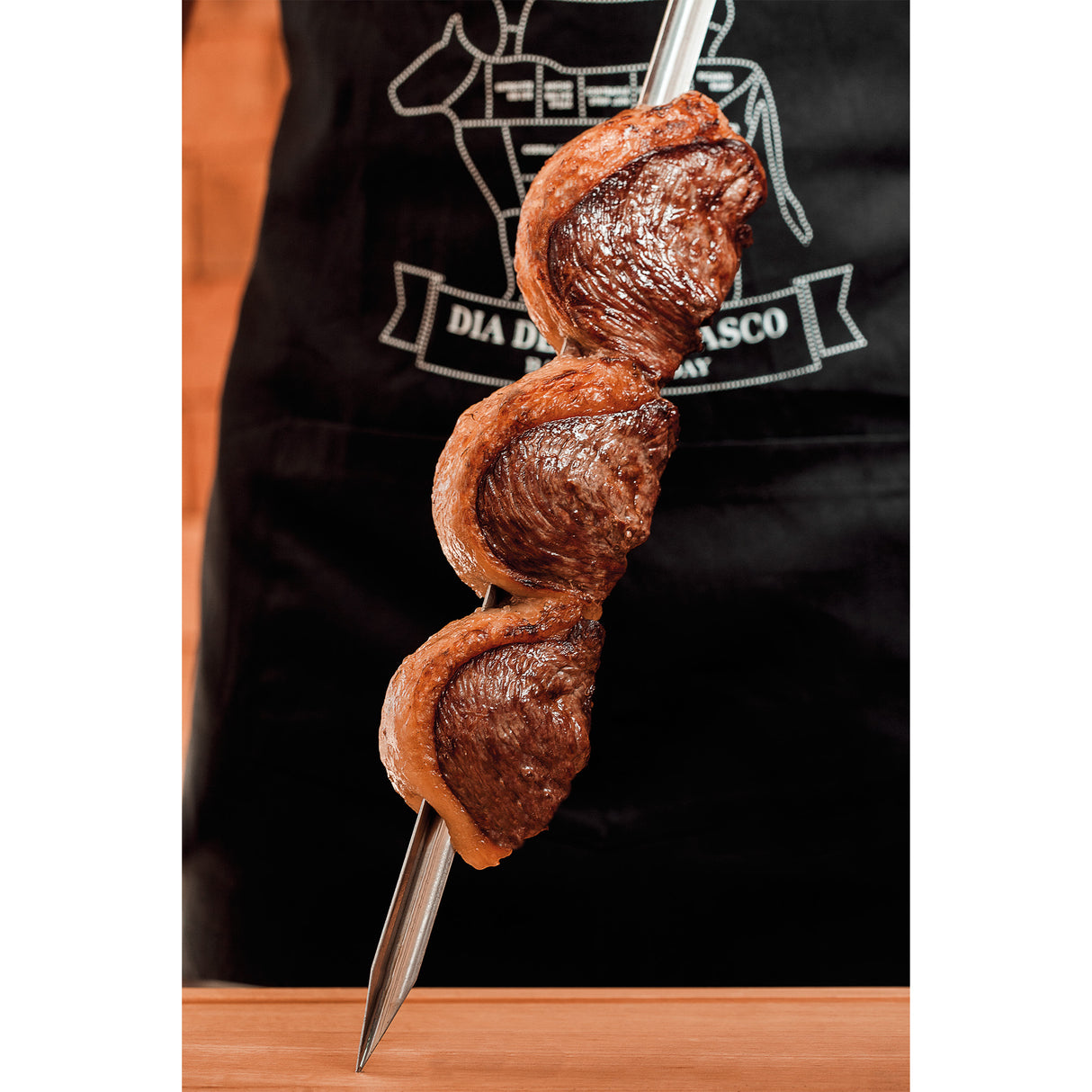 Churrasco 4-Piece Single Prong Skewer Bundle, 95cm