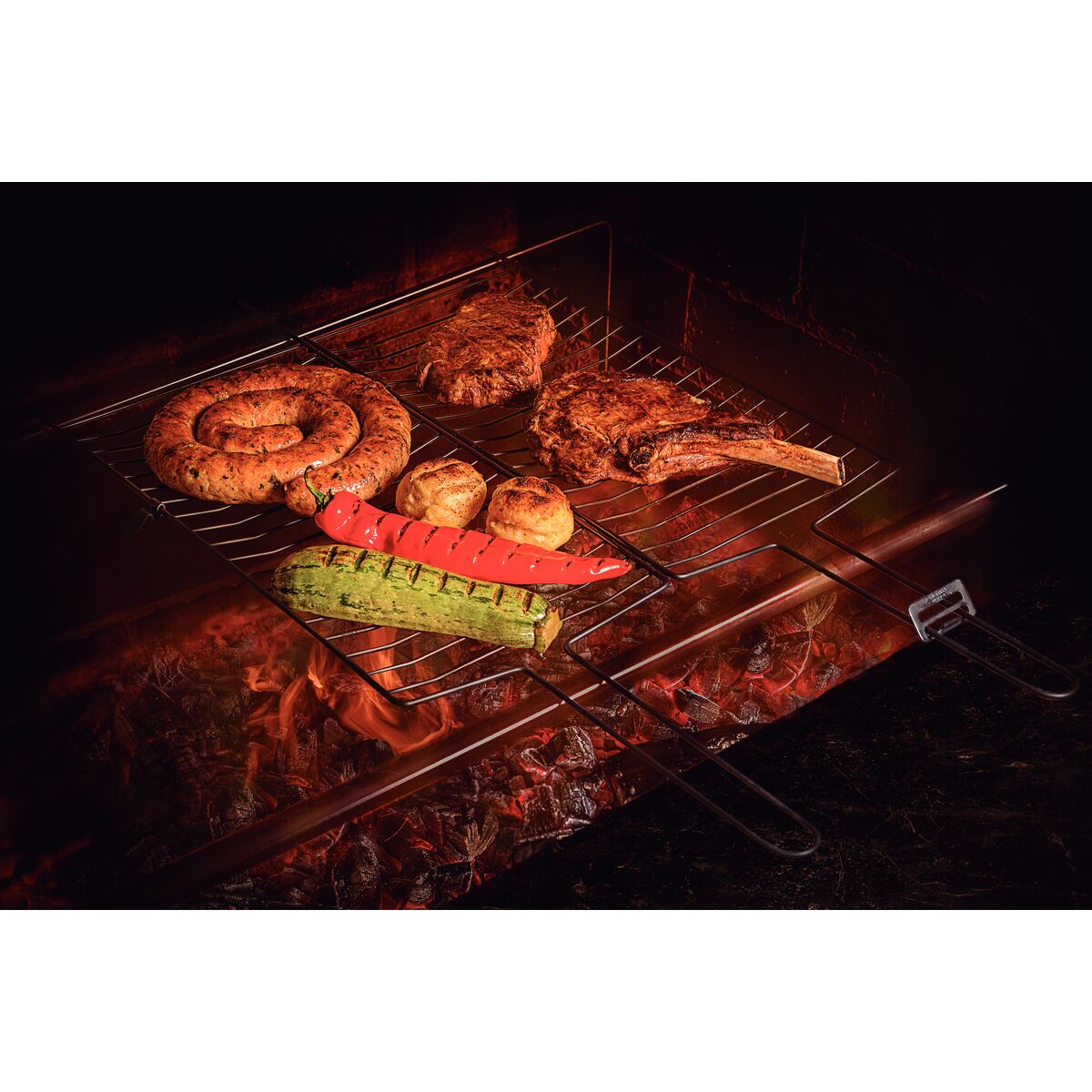 Churrasco Black Nitrocarburized Carbon Steel Grill