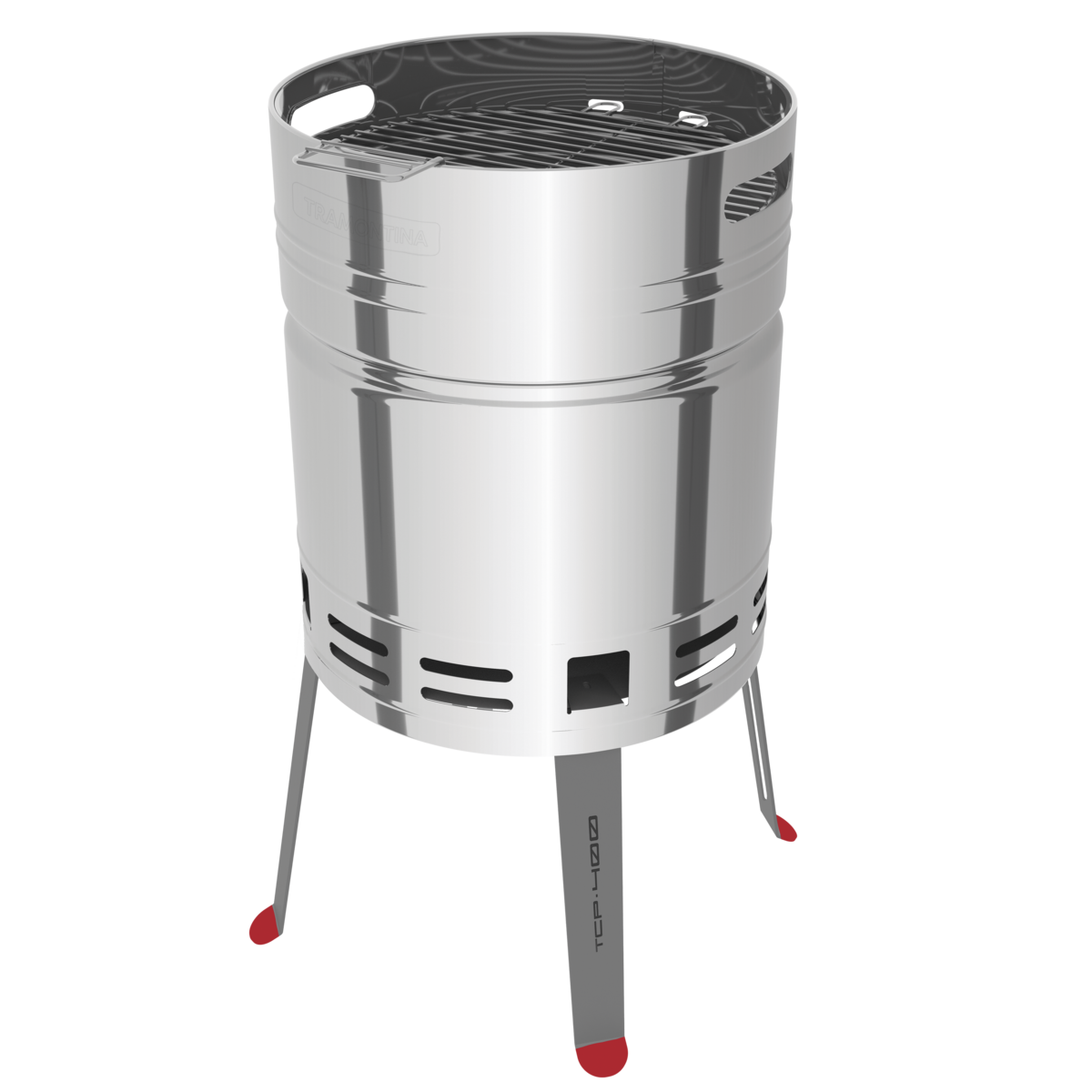 TCP 400 Stainless Steel Charcoal Grill with Charcoal Tray