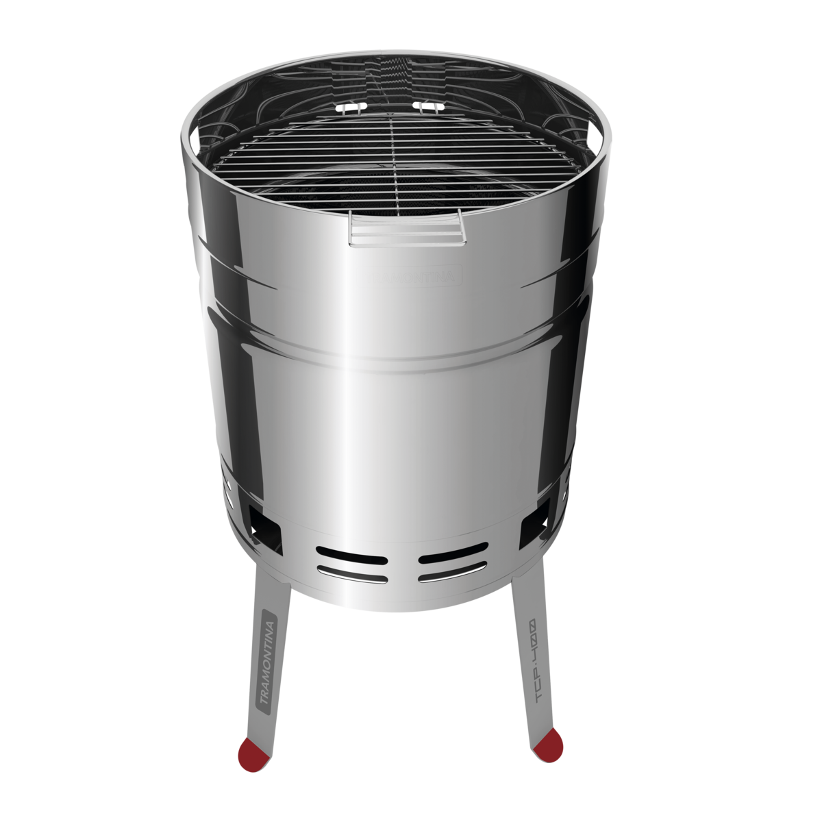 TCP 400 Stainless Steel Charcoal Grill with Charcoal Tray