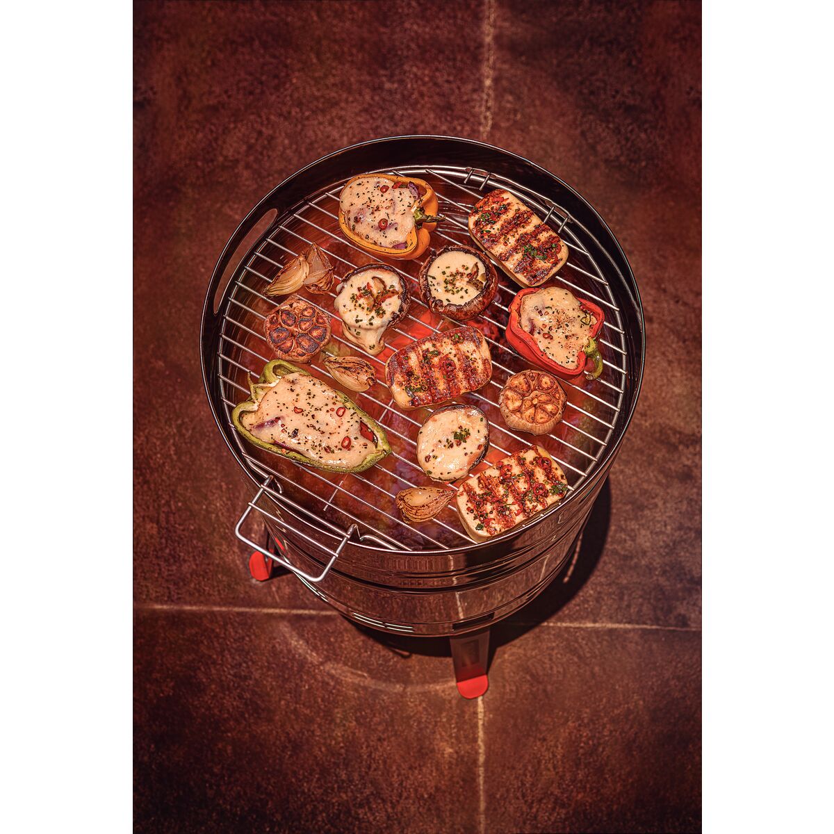 TCP 400 Stainless Steel Charcoal Grill with Charcoal Tray