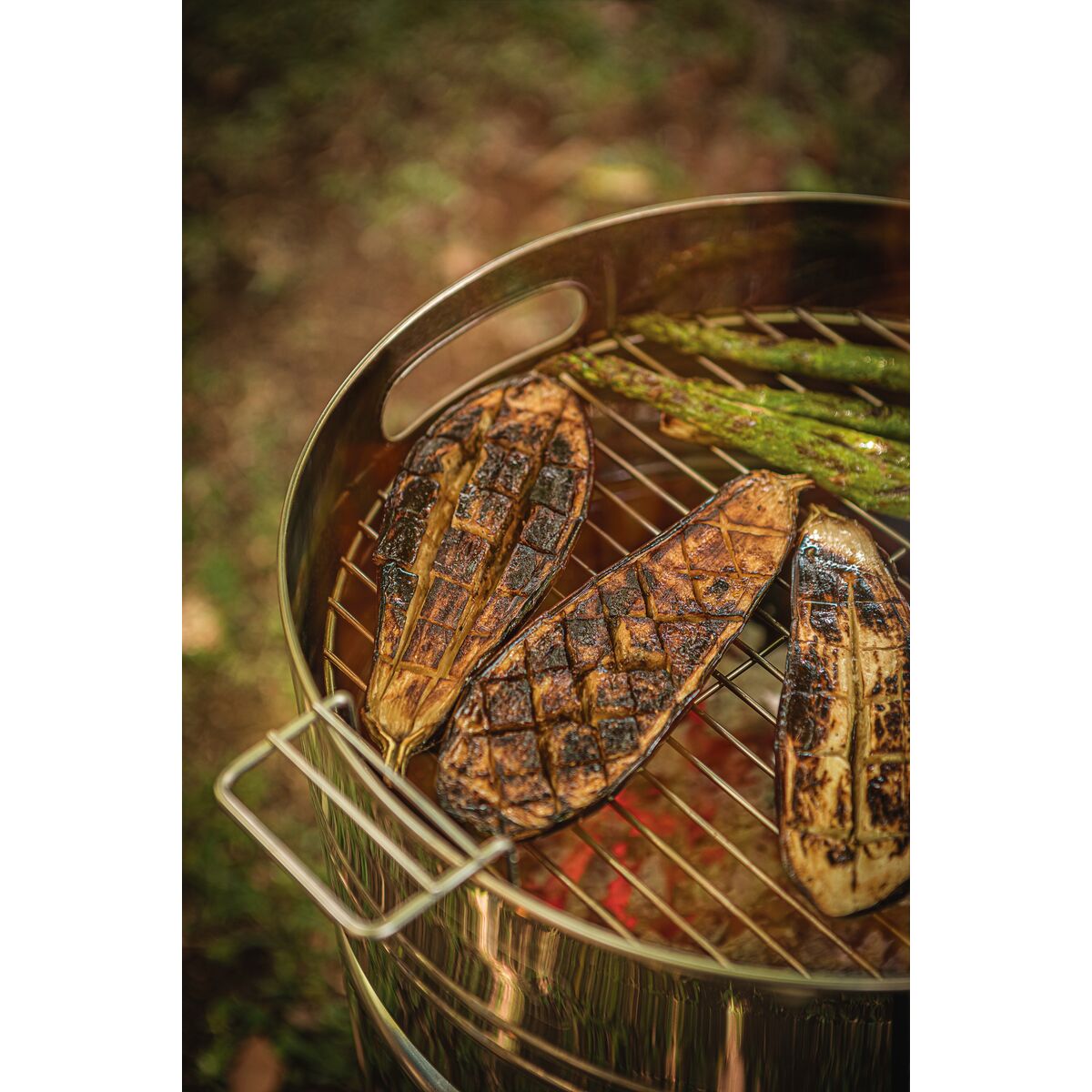 TCP 400 Stainless Steel Charcoal Grill with Charcoal Tray