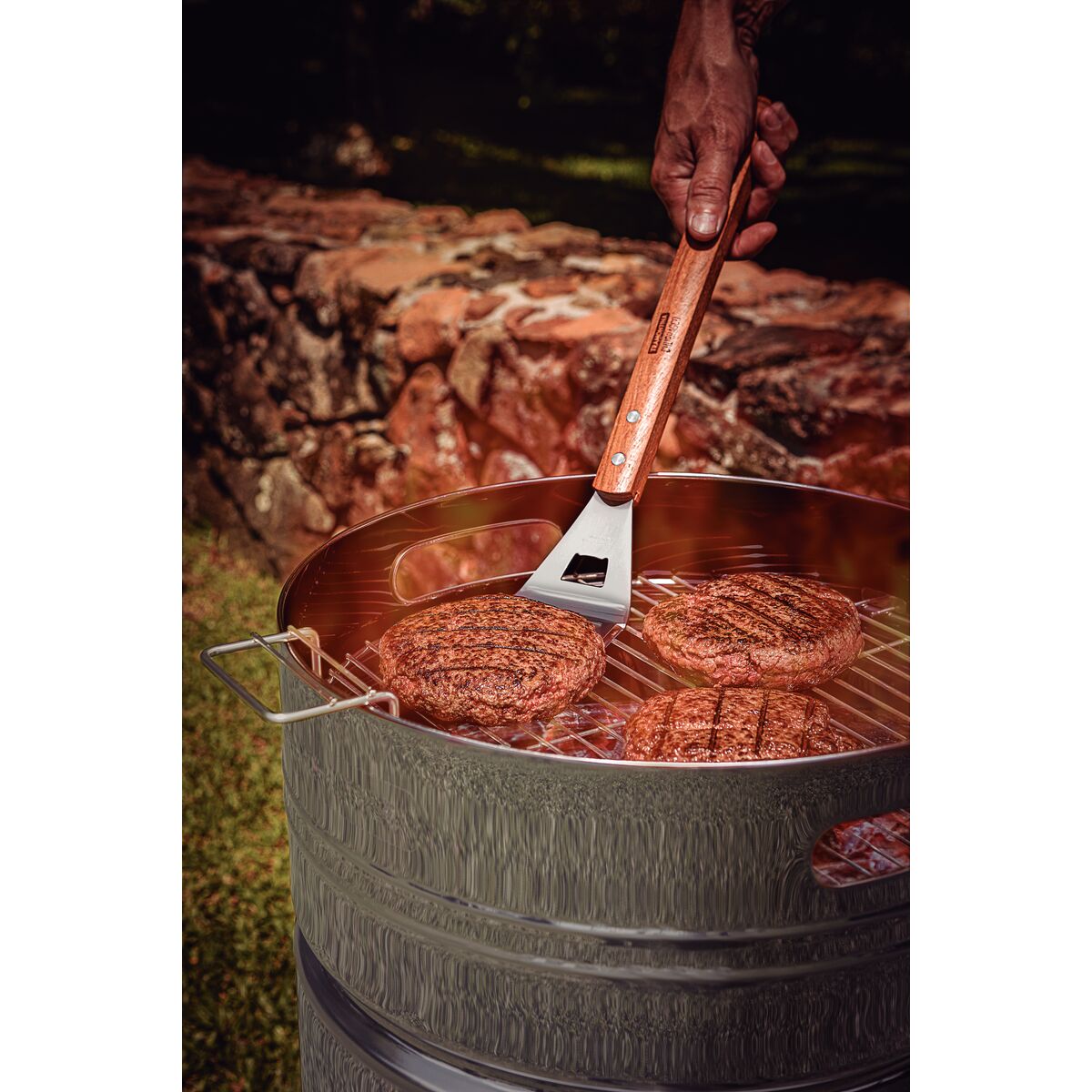 TCP 400 Stainless Steel Charcoal Grill with Charcoal Tray