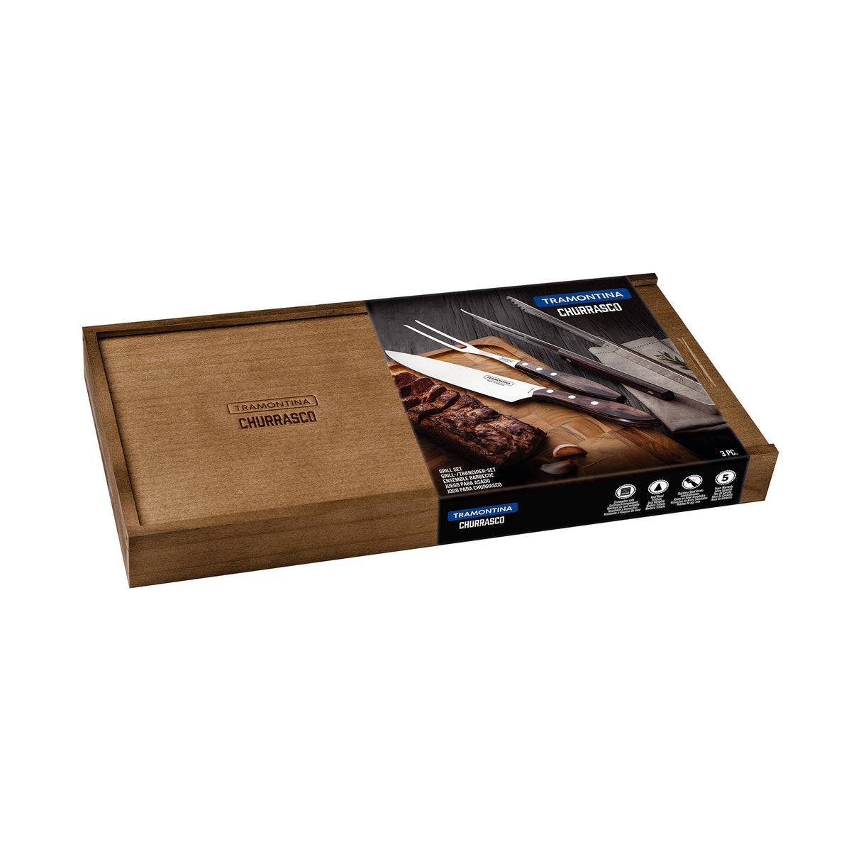 Churrasco Polywood 3-Piece Campeira Carving Set