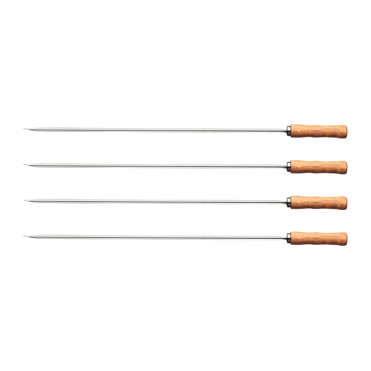 Churrasco 4-Piece Single Prong Skewer Bundle, 75cm