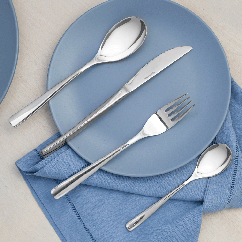 56-Piece Crystal Cutlery Set