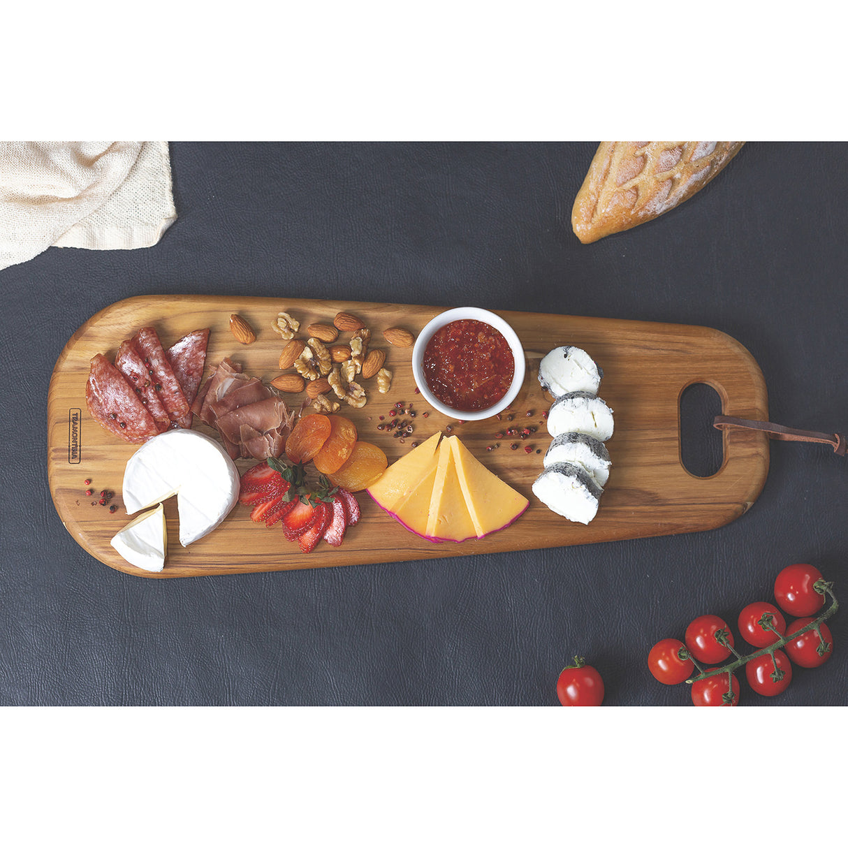 Provence Teak Wood Antipasto Board, 48x19cm