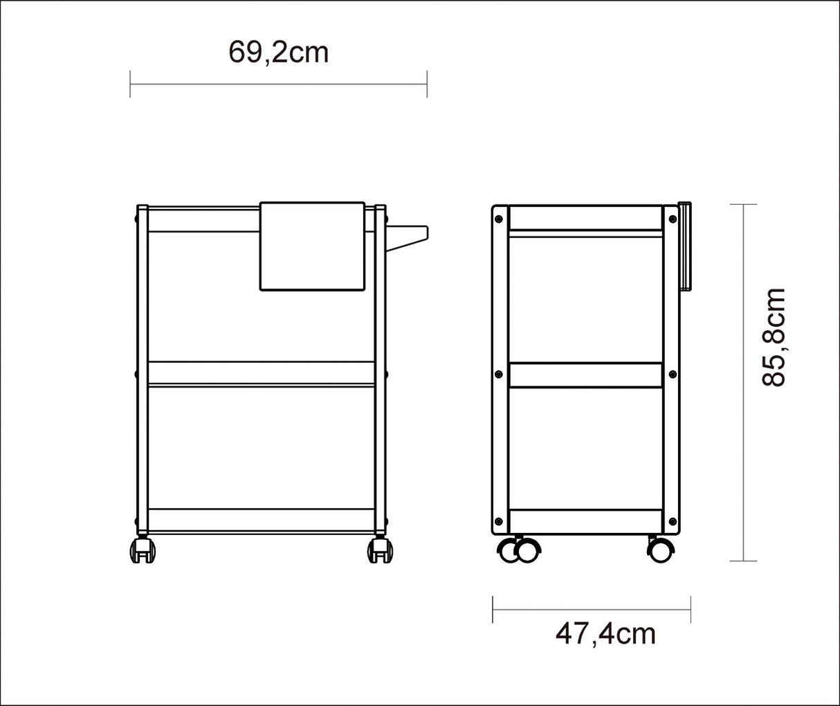 Churrasco Teak Wood Serving Trolley